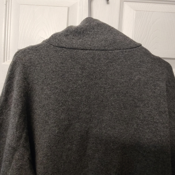 James Perse Grey Pullover Mockneck Wool Sweater 3/Large Preppy Neutral Old Money - Picture 8 of 12